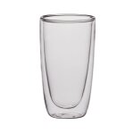 Coffret de 2 mugs 38 cl double paroi transparents en verre Coffret de 2 mugs 38 cl double paroi transparents en verre