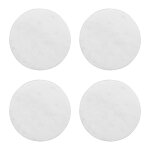 Coffret de 4 dessous de verre marbre 10 cm blanc