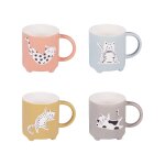 Coffret de 4 mugs 35 cl multicolores en porcelaine Coffret de 4 mugs 35 cl multicolores en porcelaine