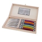 Coffret 6 couteaux multicolores en inox