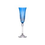 Coffret de 6 flûtes 15 cl bleus en cristallin Coffret de 6 flûtes 15 cl bleus en cristallin