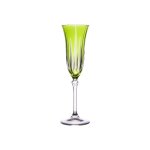 Coffret de 6 fltes 15 cl verts en cristallin