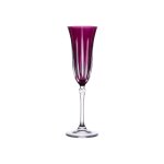 Coffret de 6 flûtes 15 cl violet en cristallin Coffret de 6 flûtes 15 cl violet en cristallin