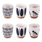 Coffret de 6 gobelets 10 cl blanc en porcelaine Coffret de 6 gobelets 10 cl blanc en porcelaine