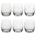 Coffret de 6 gobelets 30 cl transparents en cristallin