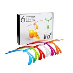 Coffret 6 mélangeurs à cocktail multicolores libellules Coffret 6 mélangeurs à cocktail multicolores libellules