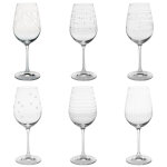 Coffret de 6 verres à pied 35 cl transparents en cristallin Coffret de 6 verres à pied 35 cl transparents en cristallin