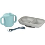 Coffret d'apprentissage en silicone blue (3 pices)