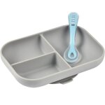 Coffret assiette  compartiments et cuillre