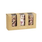 Coffret bougies lumignons parfumées (x3) en céramique rouge, ocre et verte Coffret bougies lumignons parfumées (x3) en céramique rouge, ocre et verte
