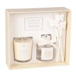 Coffret bougie parfume 50g et diffuseur de parfum vanille orientale 30 ml