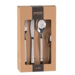 Coffret couverts (x24) en inox argenté Coffret couverts (x24) en inox argenté