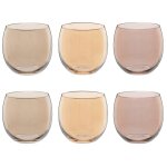 Coffret gobelets en verre multicolore (x6) Coffret gobelets en verre multicolore (x6)