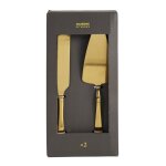 Coffret de service couteau et pelle  tarte en inox dor