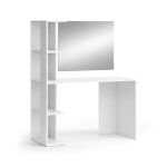 Coiffeuse avec miroir, blanc 122. 2 x 75. 8cm