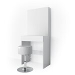 Coiffeuse avec tabouret, blanc 68 x 155cm