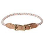 Collier blanc en cuir Ø0, 8x46cm Collier blanc en cuir Ø0, 8x46cm