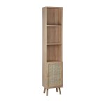 Colonne de rangement, 3 tagres + 1 porte
