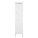 Colonne de rangement en effet bois blanc avec 2 portes Colonne de rangement en effet bois blanc avec 2 portes