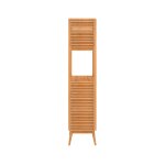 Colonne de salle de bain en bois de teck