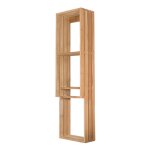 Colonne salle de bain et porte serviette suspendu en teck h140cm