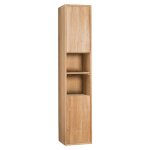 Colonne salle de bain suspendu rversible en teck h150cm