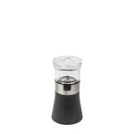 Combi poivre & salire en bois inox et acryl graphite h11cm