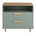 Commode 1 niche 2 tiroirs bicolore