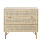 Commode 3 tiroirs cannage en rotin Commode 3 tiroirs cannage en rotin