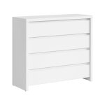 Commode 4 tiroirs blanche