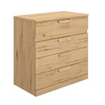Commode 4 tiroirs effet bois bois
