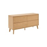 Commode 4 tiroirs effet bois h73