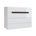 Commode 4 tiroirs stratifiés blanc Commode 4 tiroirs stratifiés blanc