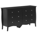 Commode � 6 tiroirs noir