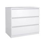 Commode blanc brillant 77x50x70 cm