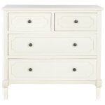 Commodes en bois mixte blanc