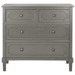 Commodes en bois mixte gris