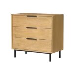 Commode en ch�ne massif et placage