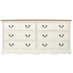 Commode double 6 tiroirs crme