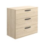 Commode effet bois beige 70x45 cm