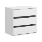 Commode effet bois blanc 60x40 cm