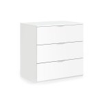 Commode effet bois blanc 77x38 cm