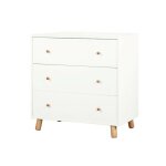 Commode enfant blanc et bois