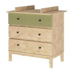 Commode  langer 3 tiroirs effet bois