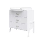 Commode  langer 3 tiroirs - table  langer amovible et matelas