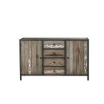 Commode en pin recyclé massif 150 cm Commode en pin recyclé massif 150 cm