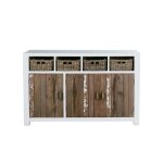 Commode en pin recycl massif 150 cm