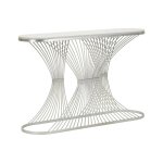 Console 120x35h79 cm, argent