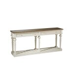 Console 2 tiroirs plateau en chêne blanche Console 2 tiroirs plateau en chêne blanche