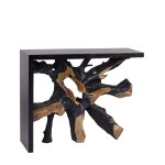 Console en bois bicolore l 100 cm